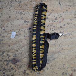 Black & Brown Zebra Faux Fur Saxophone Strap