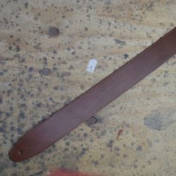 2.5″ Sueded Tan Solid Hide Leather Guitar Strap