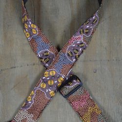 Aboriginal Art Guitar Strap – Honey Ants