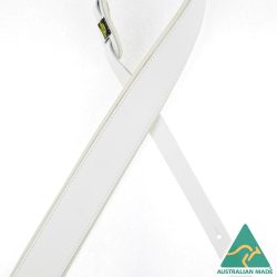 2.0″ Padded Upholstery Leather Guitar Strap Black & Purple SOUP20-WHWH