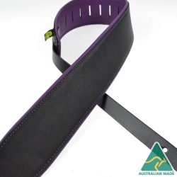 2.0″ Padded Upholstery Leather Guitar Strap White & White SOUP20-BKPU