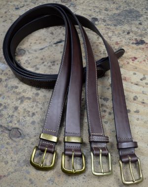 Handcrafted Brown Leather Belt