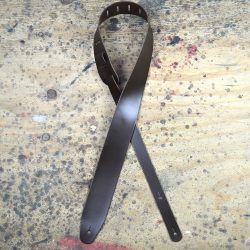 Brown 2.5″ Leather Guitar Strap