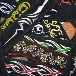 Embroidered Suede Guitar Straps