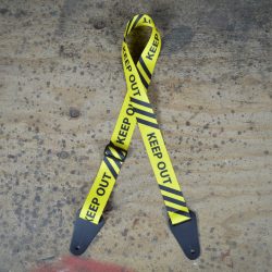 Keep Out Printed Webbing Guitar Strap
