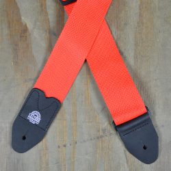 Red Webbing Guitar Strap