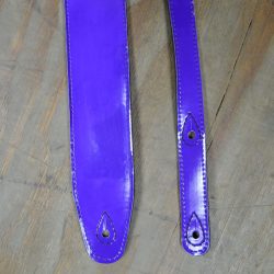 2.5″ Purple Patent Finish Guitar Strap