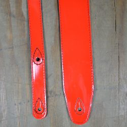2.5″ Red Patent Finish Guitar Strap