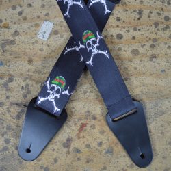 Renegade Green Printed Webbing Guitar Strap