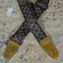Brown Lacing & Suede Guitar Strap