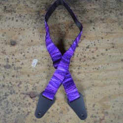 Purple Stars Rag Guitar Strap