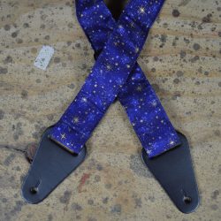 Stars Blue Silver  Rag Guitar Strap