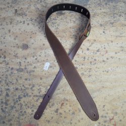 2.5″ Sueded Brown Soft Leather Guitar Strap