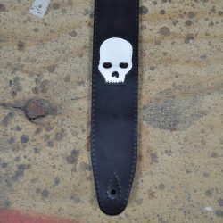 Skull Leather Inlay Strap