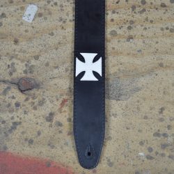 Maltese Cross Leather Inlay Strap