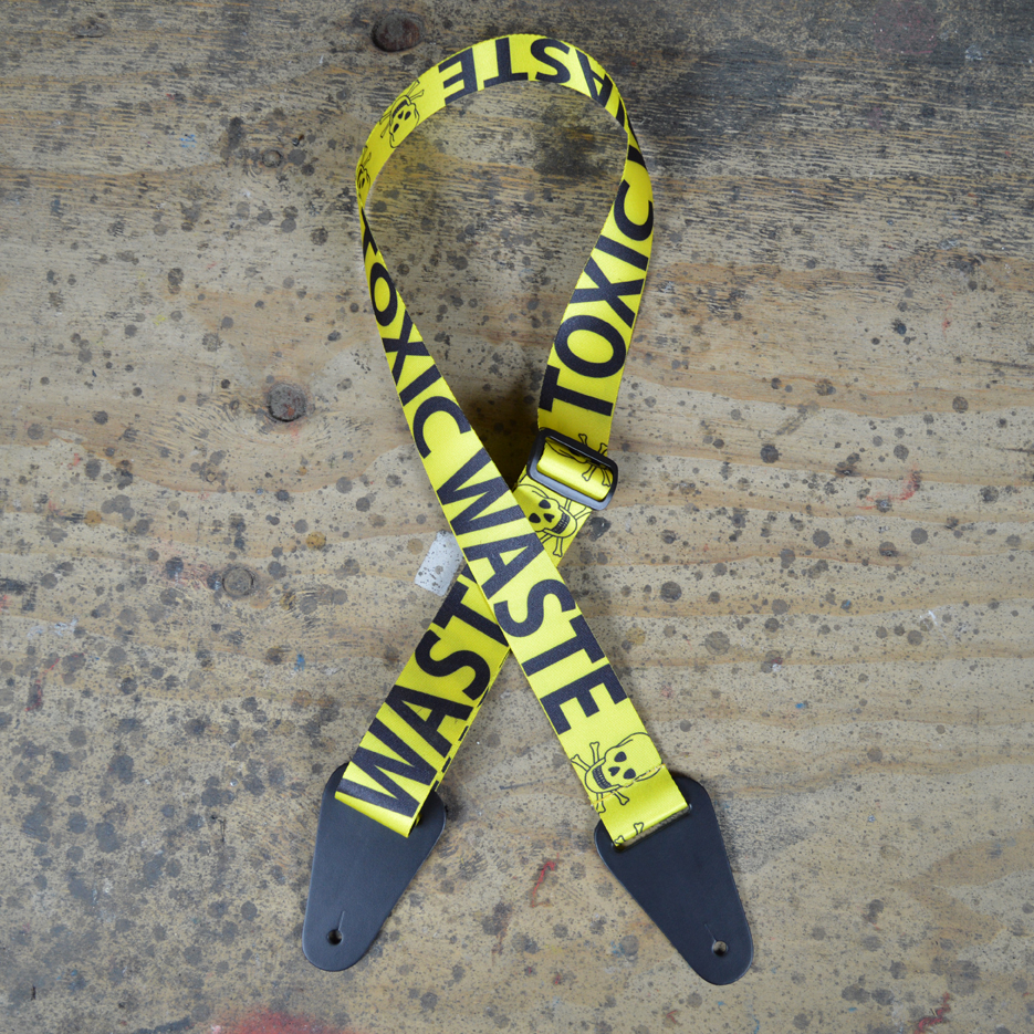 Toxic Waste Printed Webbing Guitar Strap