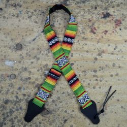 Lime Rasta Rag Ukulele Strap