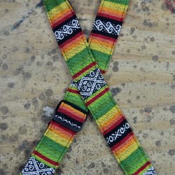 Lime Rasta Rag Ukulele Strap