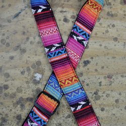 Pink Rasta Rag Ukulele Strap
