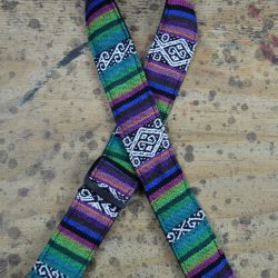 Purple Rasta Rag Ukulele Strap