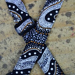 Aboriginal Art Rag Ukulele Strap – Possum Dreaming