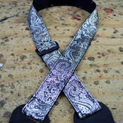 Rag Ukulele Strap – Silver Paisley