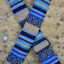 Aqua Rasta Rag Guitar Strap