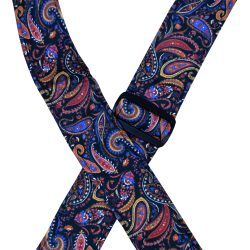 Multi-Coloured Paisley Rag Guitar Strap