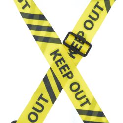 Keep Out Printed Webbing Guitar Strap
