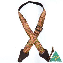 Aboriginal Art Rag Ukulele Strap – Warlu Goanna Dreaming