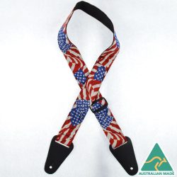 American Flag Rag Guitar Strap
