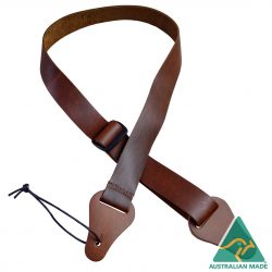 Brown 35mm Slide Adjustable Leather Ukulele Strap