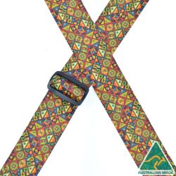 Stained Glass Windows Printed Webbing Guitar Strap