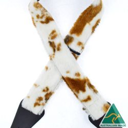 Animal Fur Strap – Brown & White Patch AF29