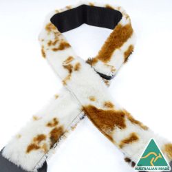 Animal Fur Strap – Brown & White Patch AF29