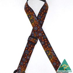 Aboriginal Art Rag Uke Strap – Water Collecting IUKE-17