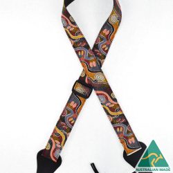 Aboriginal Art Rag Uke Strap – Turtle Crossing IUKE-21