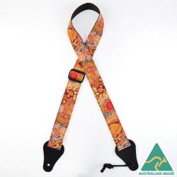 Aboriginal Art Rag Uke Strap – River Bed IUKE-22