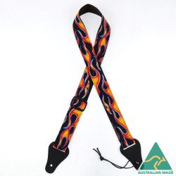 Ukulele Jacquard Strap – Flame JUKE-FLAM