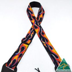 Ukulele Jacquard Strap – Flame JUKE-FLAM