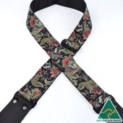 Paisley Guitar Strap – Black RSP-09
